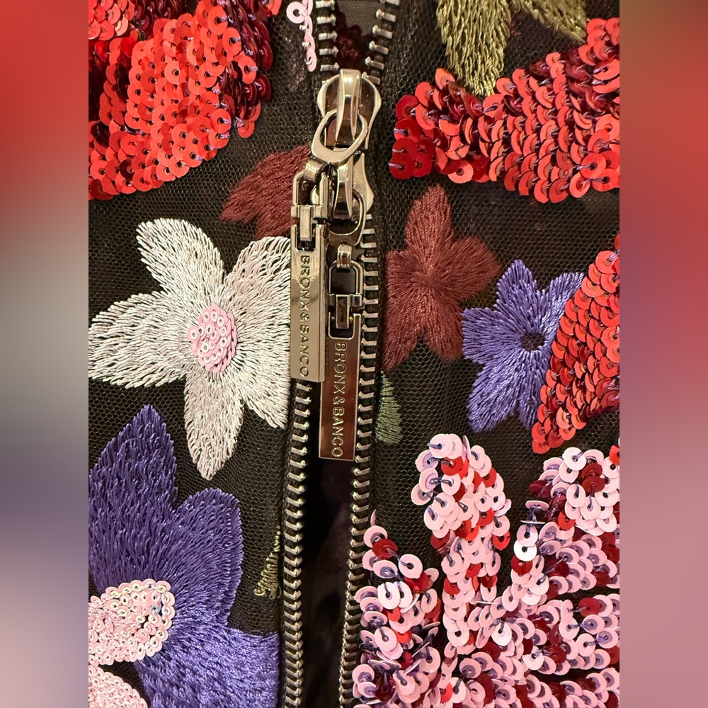 NWOT BRONX AND BANCO Dahlia Maxi Dress in Purple Multi - Picture 14 of 15